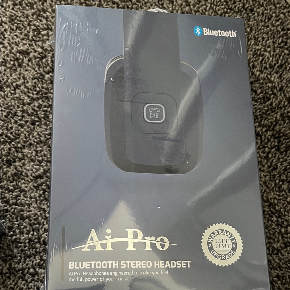 Bluetooth Stereo Headset - Gray